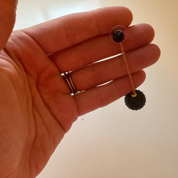 Kate spade black disco earrings - gold, black - Picture 2 of 2